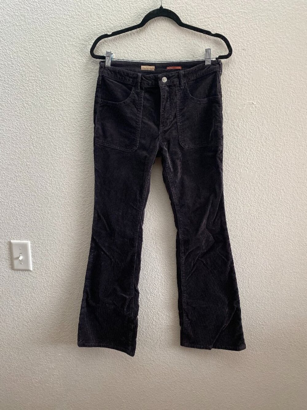 Pilcro The Icon Flare Corduroy Pants 30 x 31 Boho Hippie Anthropologie Anthro